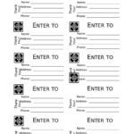 Printable Raffle Ticket Template